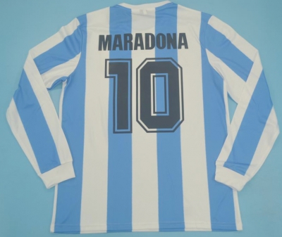 1986 ARGENTINA Home LONG SLEEVE soccer jersey