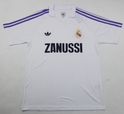 1984 -85 RM home Soccer Jersey