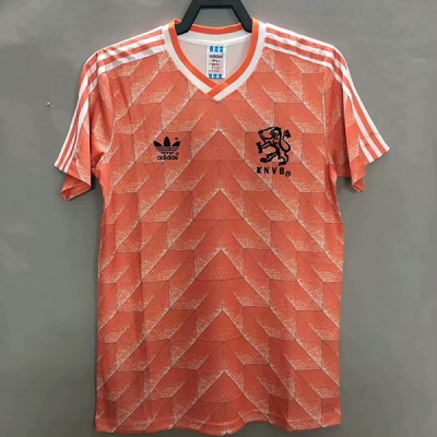 1988 Netherlands Home Retro Soccer Jersey