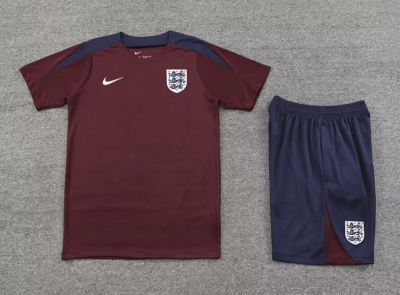 2425 England Short sleeve Soccer Training suit