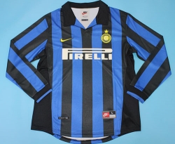 1998 99 INTER LONG SLEEVE Soccer jersey