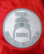 2425 Spain home with euro champion patch version Soccer Jersey