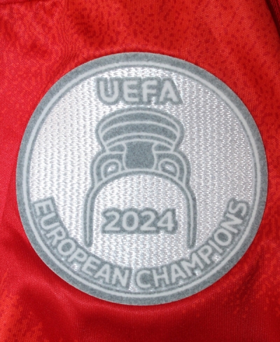 2425 Spain home with euro champion patch version Soccer Jersey