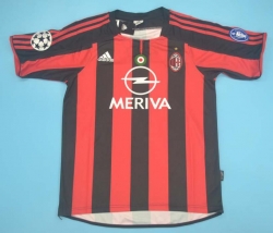 2003 04 MILAN HOME soccer jersey