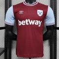 2425 West Ham United home Player Version Soccer Jersey