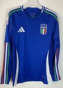 2425 Italy Home LONG SLEEVE Soccer Jersey