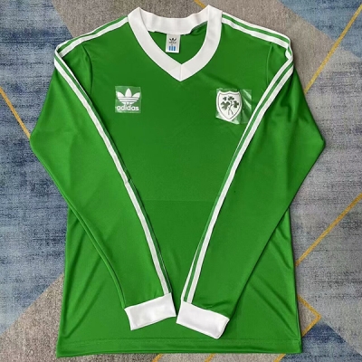 1986 IRELAND Home LONG SLEEVE soccer jersey