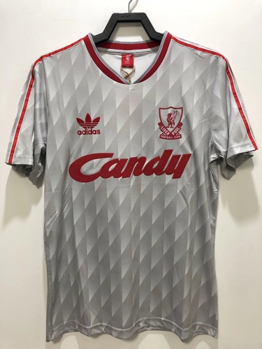 1989 91 Li grey away soccer jersey