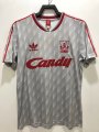 1989 91 Li grey away soccer jersey