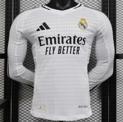 2425 RM Home LONG SLEEVE PLAYER VERSION Soccer Jersey