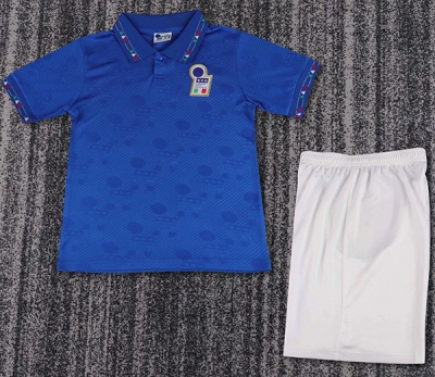 1994 Italy Home kids Soccer Jersey