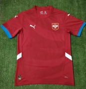 2425 Serbia Home Soccer Jersey