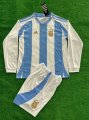 2425 Argentina Home Long Sleeve Soccer Kids