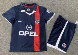 2001 02 PSG Home kids soccer jersey