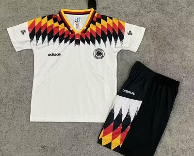 1990 Retro Kids Germany Home Soccer KIDS