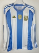 2425 Argentina Home LONG SLEEVE Soccer Jersey