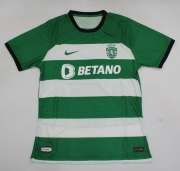 2324 Portugal Lisbon Sporting Home Player Version Soccer Jersey