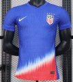 2425 USA United States Away player version Soccer Jersey