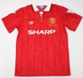 1992-94 M U home champion version Soccer Jersey