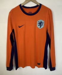 2425 Netherlands home long sleeves Soccer Jersey