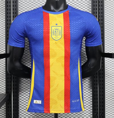 2024 25 Spain blue player version training jersey