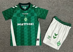 2425 Werder Bremen Home kids Soccer Jersey