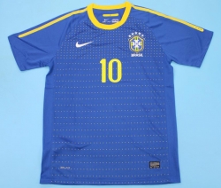 2010 Brazil Away Soccer Jersey