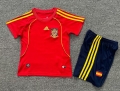 2008 Spain home kids Soccer Jersey