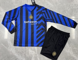 2025 Inter Milan Home LONG SLEEVE KIDs KIT