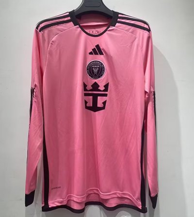 2425 Inter Miami Home Long Sleeve Soccer Jersy