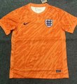 2425 England orange gk Soccer Jersey