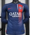 2324 Paris Home Player Version Long Sleeve Soccer Jersey