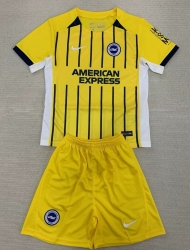 2425 Brighton away kids Soccer Jersey