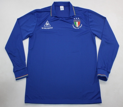 1982 italy home long sleeve soccer jersey