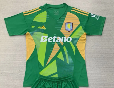 2425 Aston Villa GK green Man Soccer Jersey