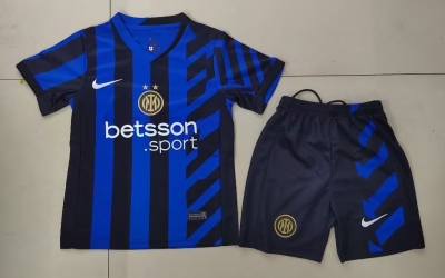 2425 Inter Milan Home Kids Soccer Jersey