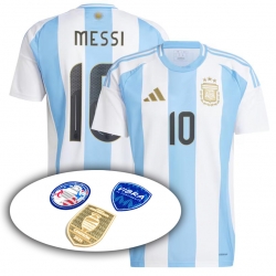 2024 Americas Cup Argentina Home MESSI 10 Soccer Jersey