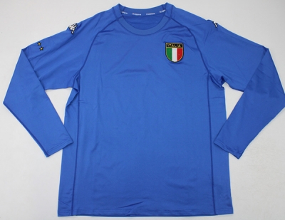 2000 Italy home LONG SLEEVE soccer jersey