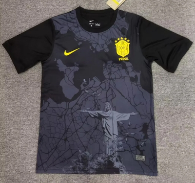 2425 Brazil special version black soccer jersey