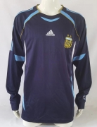 2006 Retro Argentina away long sleeves soccer jersey