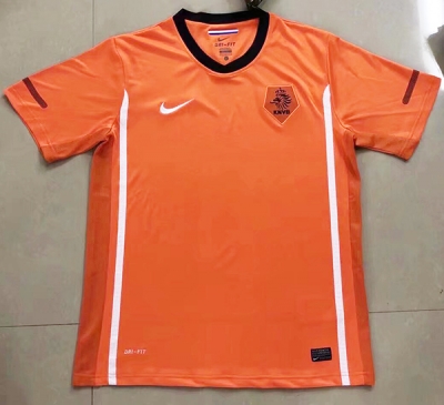 2010 Netherlands Home Soccer Jersey