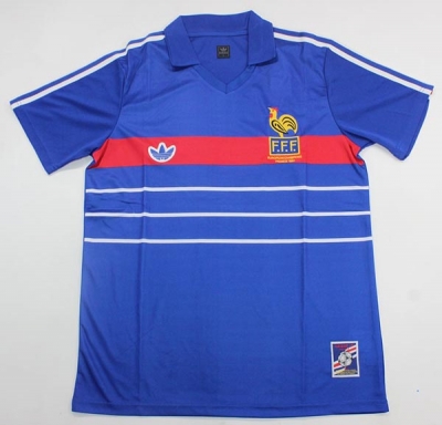 1984 FRANCE CHAMPION VERSION soccer jersey