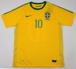 2010 Brazil Home Soccer Jersey