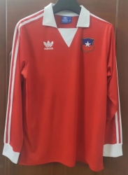 1982 Retro Chile home long sleeves soccer jersey