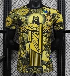 2425 Brazil Jesus player version Soccer Jersey