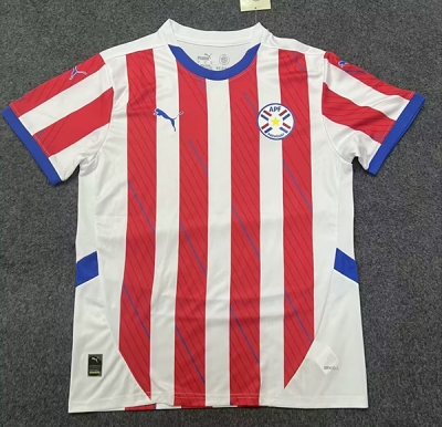 2425 Paraguay Home Soccer Jersey