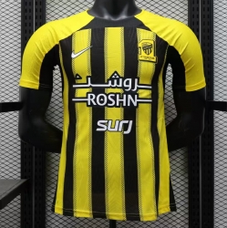 2425 Al Ittihad Saudi Home Player Version Soccer Jersey