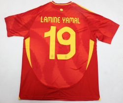 2024 Europ cup Final Spain Home LAMINE YAMAL 19 Jersey