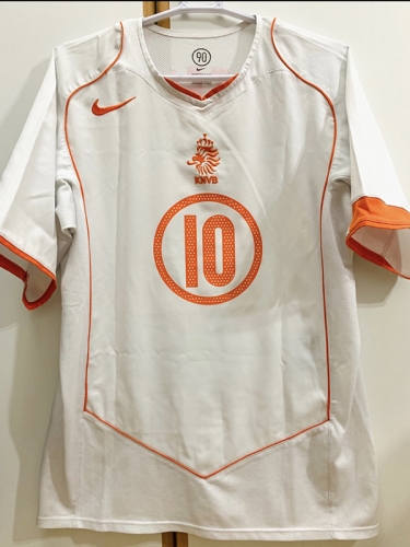 2004 Netherlands away Soccer Jersey