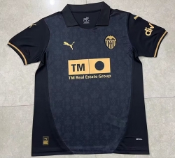 2425 Valencia away black Soccer Jersey